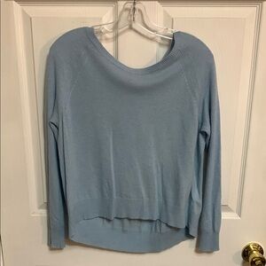 Banana Republic Women’s Cashmere-Blend Crew Neck Sweater Small High-Low Soft